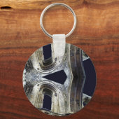 Ruins van Glastonbury Abbey: www.AriesArtist.com Sleutelhanger (Voorkant)