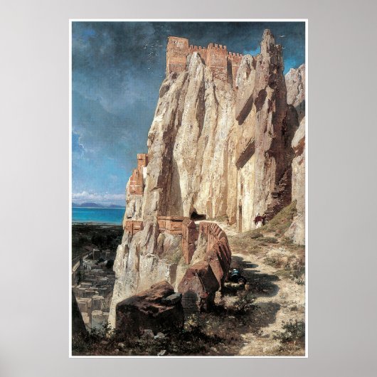 Ruins van het Asraf-paleis, Jules Laurens Poster (Voorkant)