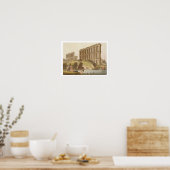 Ruins van het grote aquaduct van ancient Carthage, Poster (Keuken)