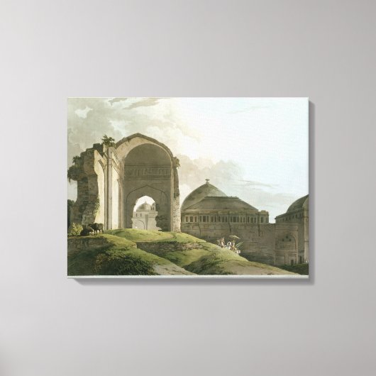 Ruins van het paleis in Madurai Canvas Afdruk (Voorkant)