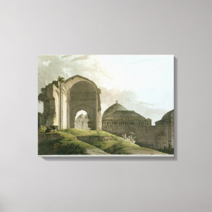 Ruins van het paleis in Madurai Canvas Afdruk