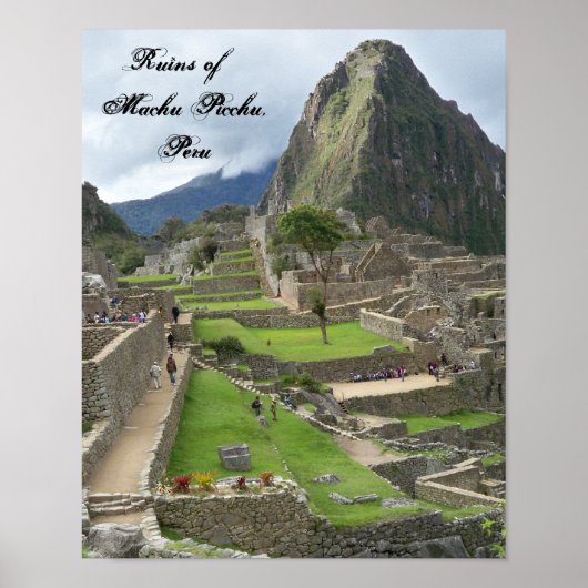 Ruins van Machu Picchu, Peru Poster (Voorkant)