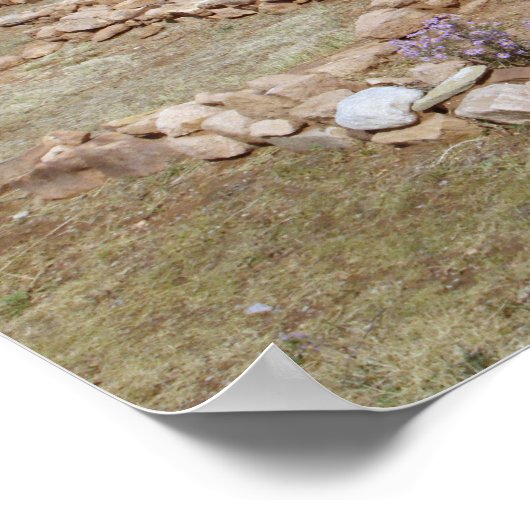 Ruins van Pecos pueblo Poster (Hoek)