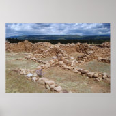 Ruins van Pecos pueblo Poster (Voorkant)