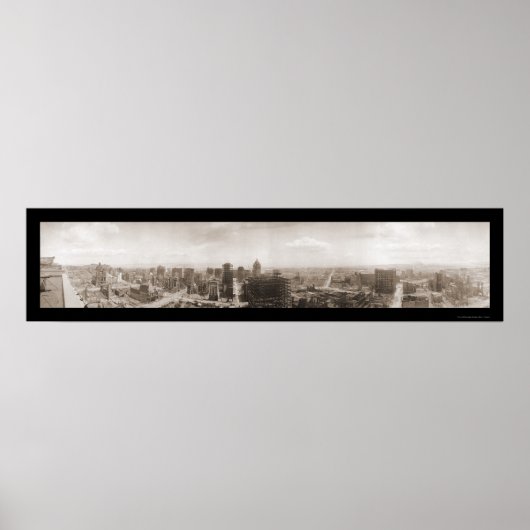Ruins van San Francisco Foto 1906b Poster (Voorkant)