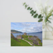 Ruins van Urquhart Castle langs Loch Ness, Schotla Briefkaart (Staand voorkant)