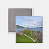 Ruins van Urquhart Castle langs Loch Ness, Schotla Magneet (Voorkant / Achterkant)