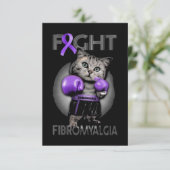 Ruis fibromyalgie Bewustheid Kaart (Staand voorkant)