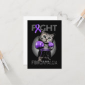 Ruis fibromyalgie Bewustheid Kaart (Voorkant / Achterkant in situ)