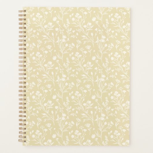 Ruisende Bloemen Neutraal - Gouden Tarwe Planner (Voorkant)