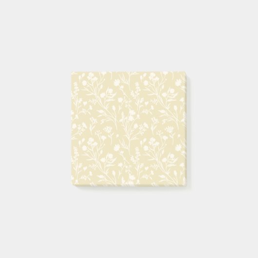 Ruisende Bloemen Neutraal - Gouden Tarwe Post-it® Notes (Voorkant)
