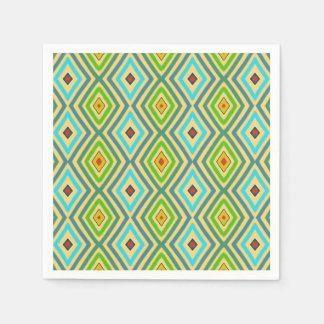 Ruit Diamant Groen Blauw Geometrisch Servet