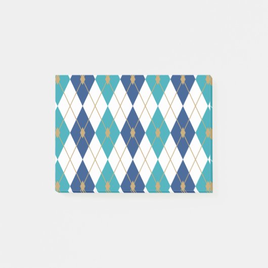Ruit Kleurencombinatie 5 Post-it® Notes (Voorkant)
