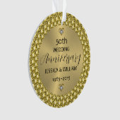 Ruitdiamanten en zilver ter gelegenheid van de bru ornament (voorkant)