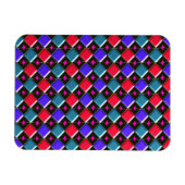 Ruitdiamanten U Creëer Magnet Magneet (Horizontaal)