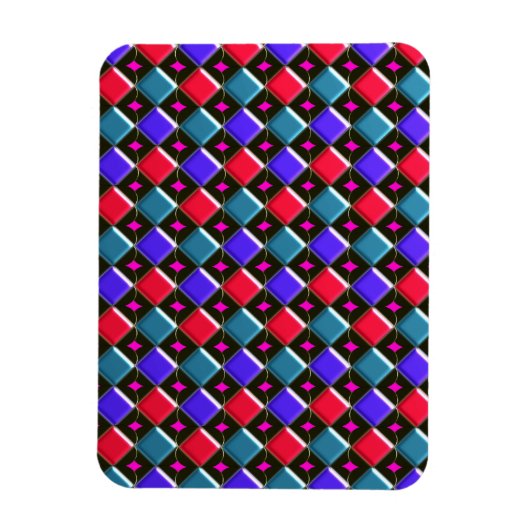 Ruitdiamanten U Creëer Magnet Magneet (Verticaal)