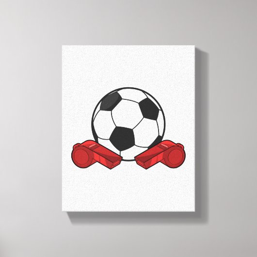 Ruiteistel en Voetbal Canvas Afdruk (Voorkant)