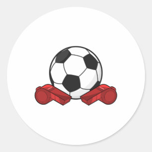 Ruiteistel en Voetbal Ronde Sticker