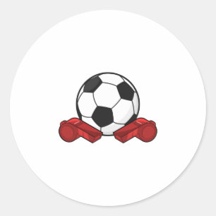 Ruiteistel en Voetbal Ronde Sticker