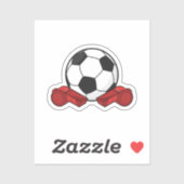 Ruiteistel en Voetbal Sticker (Vel)