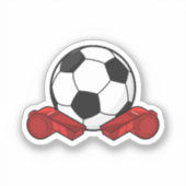 Ruiteistel en Voetbal Sticker (Voorkant)