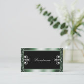 Ruiteldiamant met ornamental Black Green Visitekaartje (Staand voorkant)
