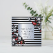 Ruiten en Rubies op zwarte en zilverstrips (Staand voorkant)