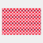 Ruiten, harten en stripes, papierbladen voor onmid inpakpapier vel (Voorkant)