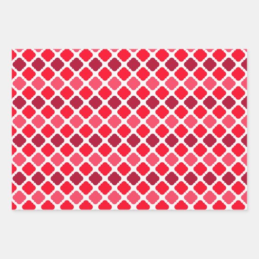 Ruiten, harten en stripes, papierbladen voor onmid inpakpapier vel (Voorkant)