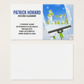 Ruiten schoonmaken | Rubber | Schoonmaakmiddel Visitekaartje (Voorkant /achterkant)