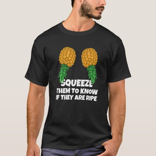 Ruitenananas omlaag zwenken t-shirt (Voorkant)