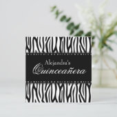 Ruitenant-Quinceanera, zwart-wit Kaart (Staand voorkant)