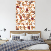 Ruitend Canvas Print Hot Chocolate Marshmallow (Insitu (Slaapkamer))