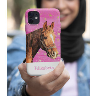 Ruitend dier Roze Gold Case-Mate iPhone Case