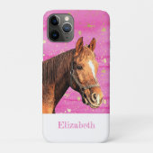 Ruitend dier Roze Gold  Case-Mate iPhone Case (Achterkant)