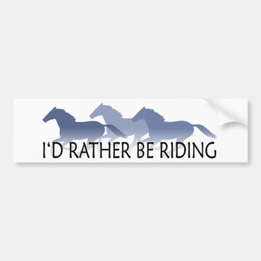 Ruitend Gezegde Bumpersticker (Voorkant)