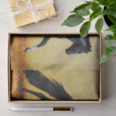 Ruitend Horse Black Stallion Tissuepapier (Geschenk)