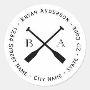 Ruitend Oars-etiket Ronde Sticker