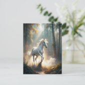 Ruitend paard briefkaart (Staand voorkant)