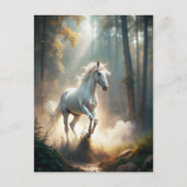 Ruitend paard briefkaart (Voorkant)