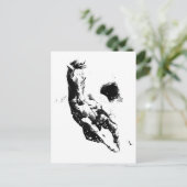 Ruitend paard briefkaart (Staand voorkant)