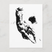 Ruitend paard briefkaart (Voorkant)