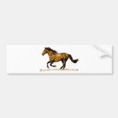 Ruitend paard bumpersticker (Voorkant)
