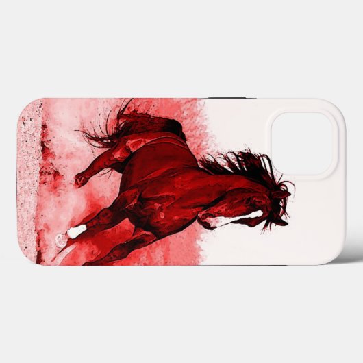 Ruitend paard Case-Mate iPhone case (Achterkant (horizontaal))