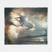 Ruitend paard fleece deken (Voorkant (Horizontaal))