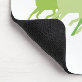 Ruitend paard (groen) muismat (Hoek)