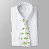 Ruitend paard (groen) stropdas (Gebonden)
