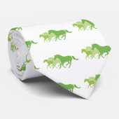 Ruitend paard (groen) stropdas (Opgerold)