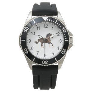 Ruitend paard horloge