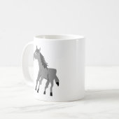 Ruitend paard koffiemok (Voorkant links)
